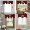 thumbnail image 6 of Tie Up Valances for Windows, Farm Rooster Adjustable Valance Curtains Window Treatment for Living Room/Bedroom, Boho Farmhouse Animals Floral Pattern Rod Pocket Kitchen Curtains & Drapes 60x18 Inch, 6 of 8
