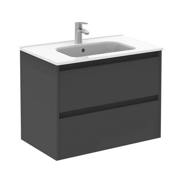 Royo Group USA 32" Sansa 2 Drawer Anthracite with Ceramic Top
