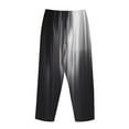 thumbnail image 3 of Lsque Monochrome Abstract Lines Print Women's Pajama Pants, Lounge Pant - Comfortable Home Wear,Elastic Waistband, Stylish Design-X-Large, 3 of 9