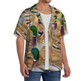 thumbnail image 2 of Naloa Mallard Ducks Men's Loose Fit Cuban Collar Short-Sleeve Shirt, Hawaiian Shirts, Mens Shirts Casual for Everyday Wear Outings-3X-Large, 2 of 5