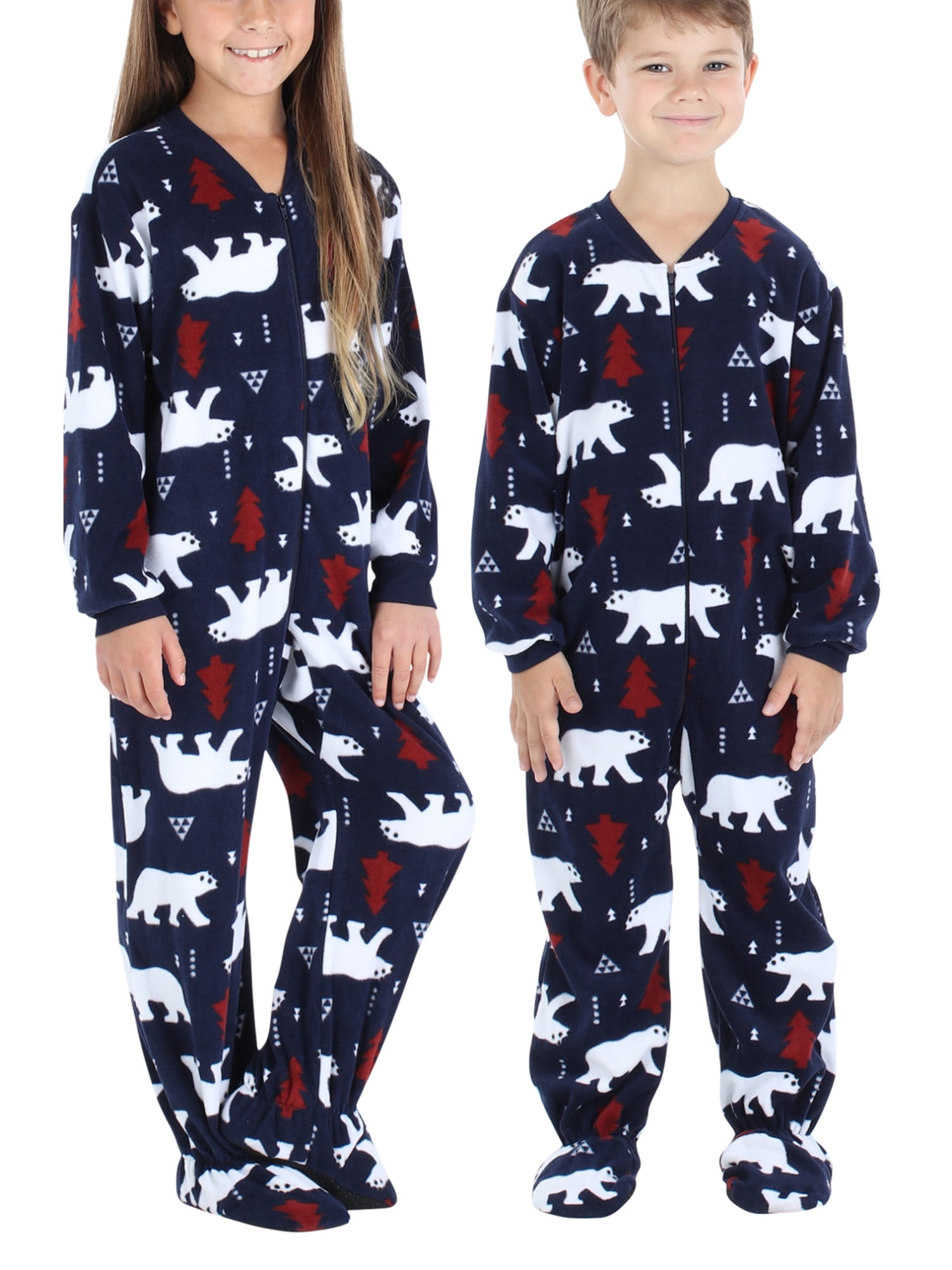 SleepytimePjs Baby, Toddler, and Kids Fleece Footed Onesie Pajamas