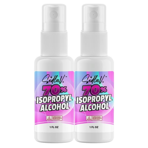 SEDLAV Isopropyl Alcohol 70% Spray Bottle, 70% Isopropyl Alcohol Sprayer, Isopropyl Alcohol Spray Bottles Small, Isopropyl Alcohol 70 Percent Small Bottle, Isopropyl Alcohol Travel Size 2 Pack