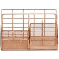 thumbnail image 6 of Sorbus Rose Gold Desk Organizer: Pen Holder, Mail Caddy, with Drawer for Office or Home, 6 of 7