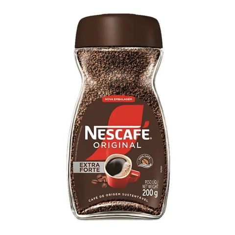 Nescafé Original Extra Forte Instant Coffee, Rich & Strong Flavor, 200 g Glass Jar
