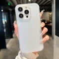 thumbnail image 2 of Shockproof Case For iPhone 16 Pro, Translucent Matte Frosted Back with Soft TPU Bumper Protective Cover, Slim Anti-Fingerprint Slim Fit Rugged Shield For iPhone 16 Pro, White, 2 of 8