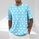 thumbnail image 2 of Camisetas de Manga Larga para Hombre de Algodón, Impresión Cuello Redondo Moda Casual Camisetas de Manga Corta para Diario Y Casual, 2 of 5