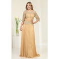 thumbnail image 6 of May Queen MQ2007 Womens Sweetheart Sheer Detailed Rhinestone Formal Gown, 6 of 9