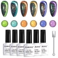 thumbnail image 1 of Set de esmaltes de uñas RARJSM Cat Eye Gel, 6 unidades, 9D, con diseño holográfico, 1 of 7