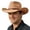 F-1009Beige, variant on Mens Cowboy Hat Solid Color Wide Brim Ethnic Style Fashion Comfortable Lightweight Cap For Stage Performance And Theme Party,Beige,One Size