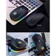 thumbnail image 2 of Ratón recargable inalámbrico silencioso retroiluminado con LED ratón USB óptico ergonómico para juegos ratón para ordenador PC, 2 of 8