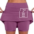 thumbnail image 6 of Women's Mid Waist Skort with Pockets | Active Casual Two Piece Shorts Skirt plus Size Casual Pants for Women 4x-5x Leggings Flare Womens plus Size Casual Pants 3x Top and Pants Set Women Two, 6 of 7