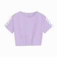 thumbnail image 5 of Kaprioy Kids Summer Sport T-Shirt and Shorts Set Plaid Print Clothing Sets Tracksuit, 5 of 6