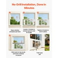 thumbnail image 5 of VEVOR Cat Door for Window, Adjustable to Fit Window Width 27"-32", 4 Secure Lock Modes, Aluminum Frame and High-Transparency Glass, Magnetic Closure, Weatherproof Quick-Fit Pet Door for Cats, White, 5 of 9