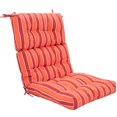 thumbnail image 1 of Costway 22''x44'' High Back Chair Cushion Patio Seating Pad Red and Orange, 1 of 10