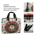 thumbnail image 4 of 16" Laptop Briefcase for Work Travel Laptop Shoulder Bag Carrying Handbag Laptop Case Christmas Wreath Pattern, 4 of 8