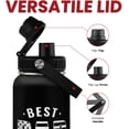 thumbnail image 4 of Best Dad Ever Water Bottle 32oz - Dad Bottle Stainless Steel Insulated Sports Bottles with Lid, Gifts for Father from Daughter Son, Dad Gifts for Birthday Christmas Fathers Day, 4 of 7