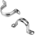 thumbnail image 1 of 2inch With 2 Holes U Bracket Stainless Steel Tube Strap Tension Clip U Bracket Rigid Pipe Strap Tension Clips for Pipe Fixing(25Pcs), 1 of 5