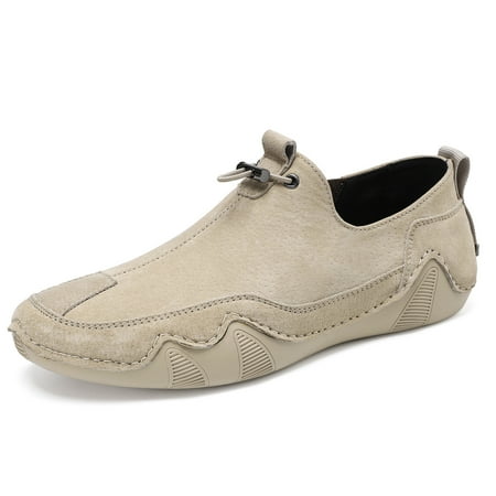 

Men s Loafer Shoes With Adjustable Drawstring Casual Non-slip Slip On Shoes Men s Shoes Spring And Summer