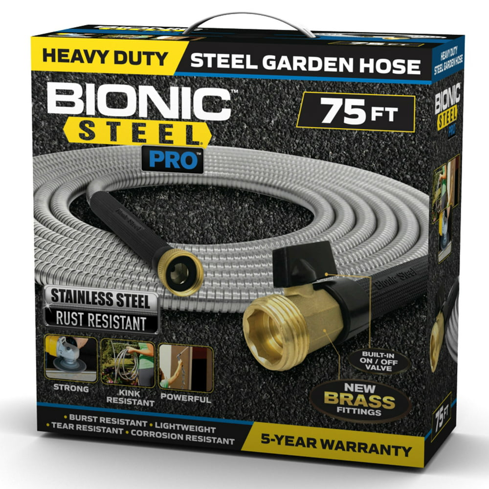 Bionic Steel PRO Garden Hose - 304 Stainless Steel Metal Garden Hose 304 Stainless Steel Garden Hose