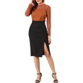 thumbnail image 2 of INSPIRE CHIC Blouses Décontractées pour Femmes à Col Rond en Dentelle Florale à Manches Longues en Chiffon Hauts L Brun Rouge, 2 of 8