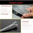 thumbnail image 3 of 304 Stainless Steel Safety Wire Garage Door Cable 8.6FT for 7 Foot high Garage Door with Torsion Spring Garage Door Opener Extension Torsion Steel Cable 2 Pack, 3 of 10
