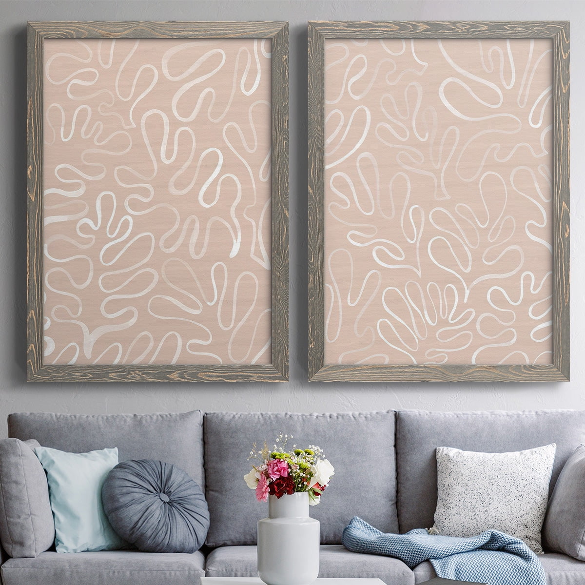 Matisse Pieces III - Premium Framed Canvas 2 Piece Set - Ready to Hang