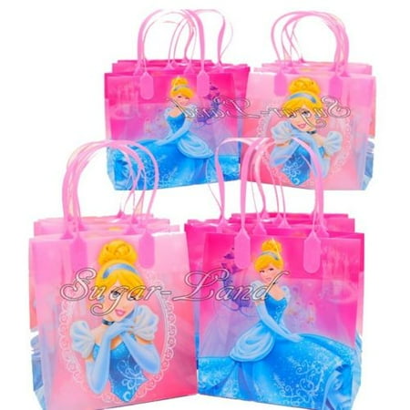 12 Cinderella Party Favor Bags Birthday Candy Treat Favors Gifts Plastic Bolsas De Recuerdo