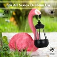 thumbnail image 5 of Zenco Loving Flamingo Garden Statue with Solar Lantern, for Patio and Lawn, 5 of 8