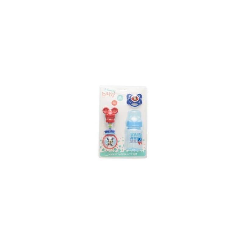 Mickey Mouse Bottle Gift Set with Pacifier and Rattle