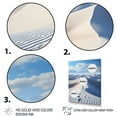 thumbnail image 3 of Designart "Winter Solitude Snowy Desert" Landscape & Nature Floater Framed Wall Art Print, 3 of 7