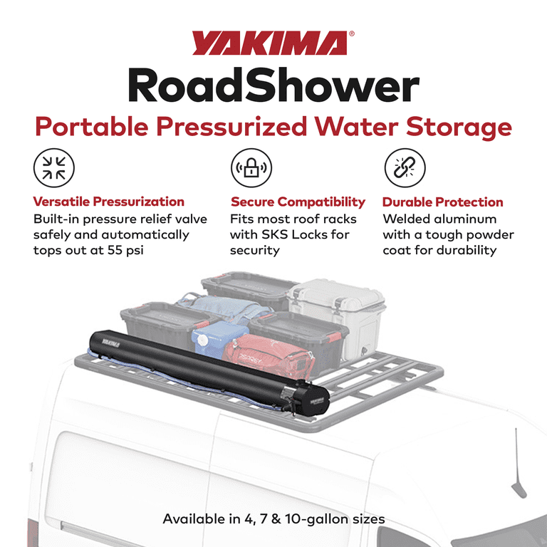 YAKIMA RoadShower 7G Medium Portable Aluminum Pressurized Water