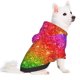 thumbnail image 2 of Fotbe Colorful Glitter Sudadera con Estampado para Perros Pequeños – Suéter con Capucha para Mascotas, Tela Suave de Forro Polar con Bolsillo-X-Large, 2 of 7
