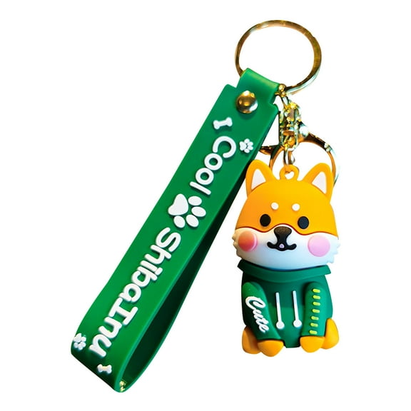 Cartoon Puppy Keychain Cute Corgi Doll Pendant Car Keychain for Kids Adults Dog Lovers