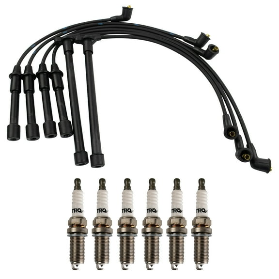 TRQ Ignition Kit Spark Plug & Wire Set For Nissan Frontier Xterra Pathfinder 3.3 TKA01283 Fits select: 1997-2000 INFINITI QX4
