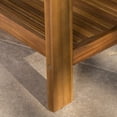 thumbnail image 5 of Christian Outdoor Acacia Wood Patio Conversation Set with Cushions, Teak Finish and Beige, 5 of 6