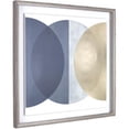 thumbnail image 1 of Design Cercle Art Abstrait Encadré, Gris & Jaune, 1 of 1