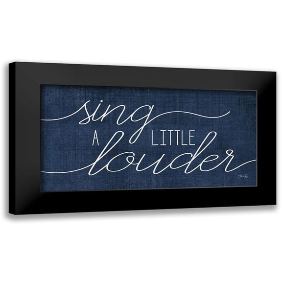 Rae, Marla 14x9 Black Modern Framed Museum Art Print Titled - Sing a Little Louder