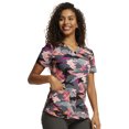 thumbnail image 4 of Dickies EDS Women Scrubs Top V-Neck Print DK876, 4 of 7