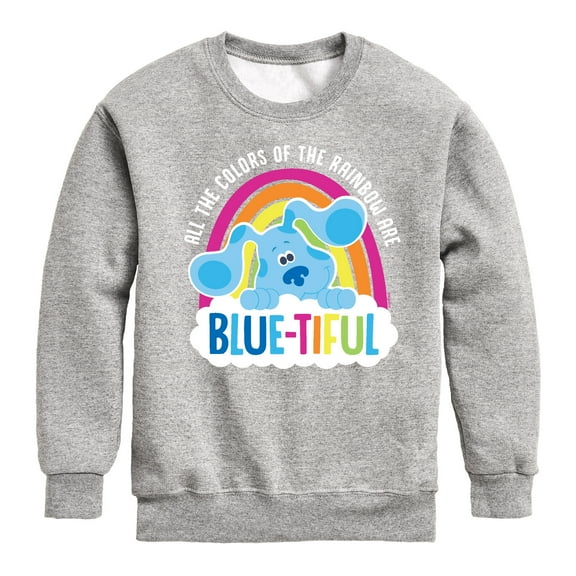 Blue Clues & You! - All The Colors Of The Rainbow Are Beautiful - Toddler And Youth Crewneck Fleece Sweatshirt