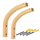 thumbnail image 1 of Monstrate Soporte de cesta colgante de madera para montaje en pared, versátil y elegante, almacenamiento personalizado, 2 piezas Jardín y Patio, 1 of 6