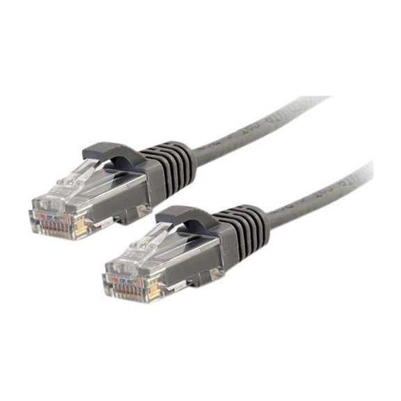 C2G 6ft Cat6 Snagless Unshielded (UTP) Slim Ethernet Network Patch Cable - Gray - Patch cable - RJ-45 (M) to RJ-45 (M) - 1.82 m - UTP - CAT 6 - molded, snagless - gray