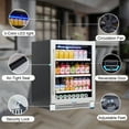 thumbnail image 5 of Luchar 24 Inch Beverage Refrigerator Cooler, 164 Cans Mini Fridge with Glass Door, 5 of 8