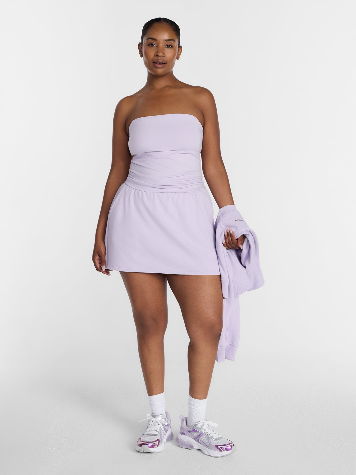Athletic Works Women's and Women's Plus Fleece Skort, Size XS-4X