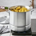thumbnail image 3 of Infuse 3 Piece 32Qt Aluminum Tamale Steamer Pot Set, 3 of 7
