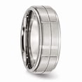 thumbnail image 4 of Stainless Steel Grooved 8mm Brushed/Polished Ridged Edge Band, 4 of 6
