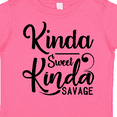 thumbnail image 4 of Inktastic Kinda Sweet, Kinda Savage Boys or Girls Toddler T-Shirt, 4 of 5