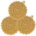 thumbnail image 5 of PAMINGONO 3Pcs Dish Washing Cloths Golden Polyester for Kitchen Counters and Stain Removal, 5 of 8