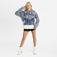 thumbnail image 3 of Women's Gameday Couture  Gray Dallas Cowboys Arch Rivals Faded Wash Sweatshirt, 3 of 7