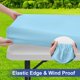 thumbnail image 2 of Mantel de poliéster impermeable Homing para mesa plegable de 6 pies, 2 of 9