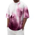thumbnail image 1 of Summer Men's Popular T-shirt Printed Round Neck Short Sleeve T-shirt S, 1 of 5